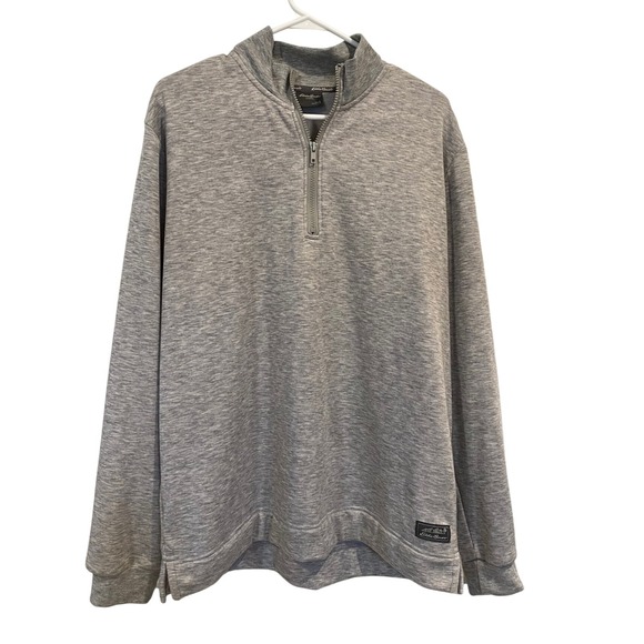 Eddie Bauer Other - Eddie Bauer Men's Lounge Quarter Zip Pullover Sweatshirt Gray Size L Pullover
